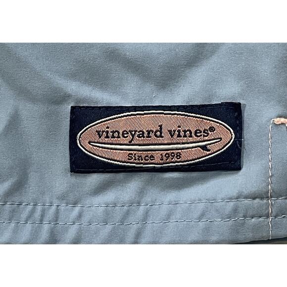 Vineyard Vines Chappy Swim Trunks Swimsuit Pelican Stripe Boys XL 18 or Men's S - Picture 3 of 6